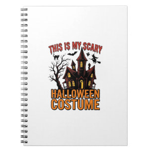 Gruseliges Halloween-Kostüm Spukhaus Vintage-Shirt Notizblock