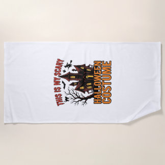 Gruseliges Halloween-Kostüm Spukhaus Vintage-Shirt Strandtuch