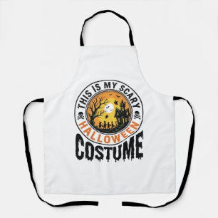 Gruseliges Halloween-Kostüm Vintage Gravur Shirt D Schürze