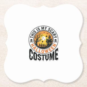 Gruseliges Halloween-Kostüm Vintage Gravur Shirt D Untersetzer