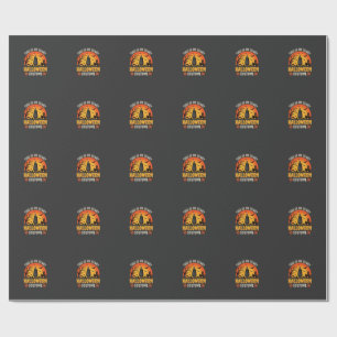 Gruseliges Halloween-Kostüm Vintage-Sonnenuntergan Geschenkpapier