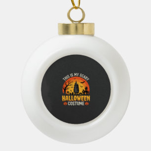 Gruseliges Halloween-Kostüm Vintage-Sonnenuntergan Keramik Kugel-Ornament