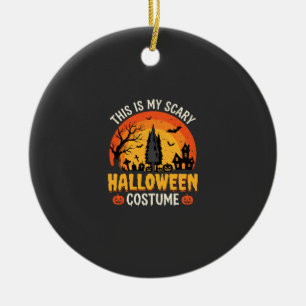 Gruseliges Halloween-Kostüm Vintage-Sonnenuntergan Keramik Ornament