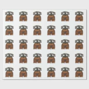 Gruseliges Halloween-Kürbis Vintage Gravur Shirt A Geschenkpapier