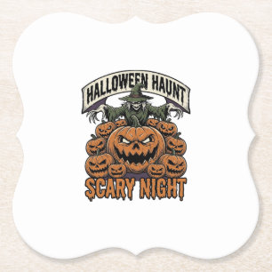 Gruseliges Halloween-Kürbis Vintage Gravur Shirt A Untersetzer