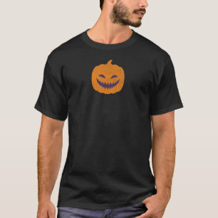 Gruseliges Halloween-Kürbisbild T-Shirt