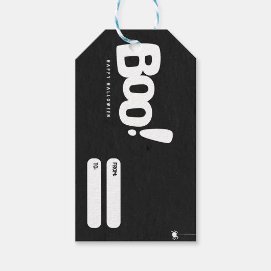 Gruseliges Halloween-Leckerli-Label Geschenkanhänger (Vorderseite)