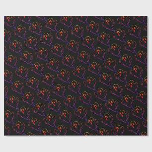 Gruseliges Halloween-Muster-Wrap-Papier Geschenkpapier