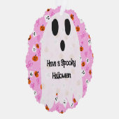 Gruseliges Halloween  Ornament Karte (Rechts)