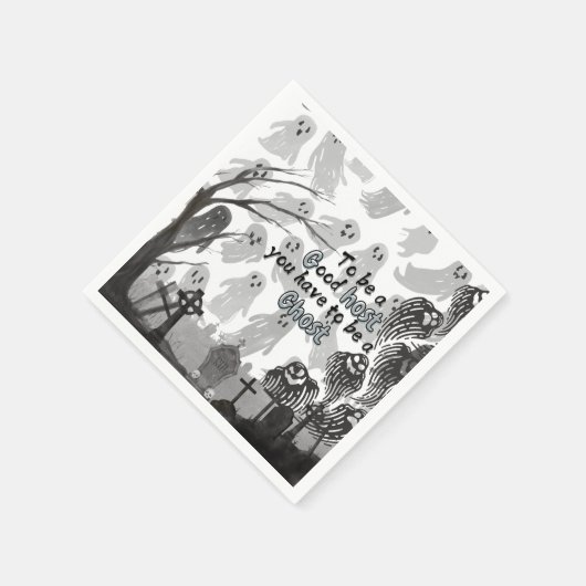 gruseliges Halloween! 🎃 Serviette (Ecke)