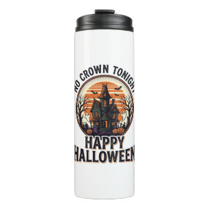 Gruseliges Halloween-Shirt mit spooky manor art_1 Thermosbecher