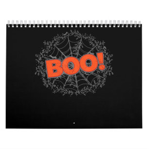 Gruseliges Halloween-Spinnennetz-Boo-Geschenk Kalender