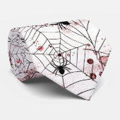 Gruseliges Halloween Spinnennetz Krawatte (Gerollt)