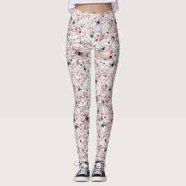 Gruseliges Halloween Spinnennetz Leggings