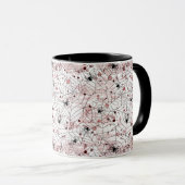 Gruseliges Halloween-Spinnennetz Tasse (VorderseiteRechts)