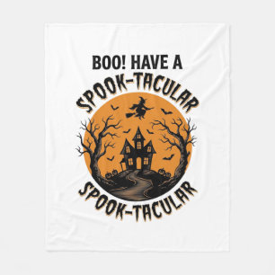 Gruseliges Halloween Spukhaus Vintage-Shirt Fleecedecke