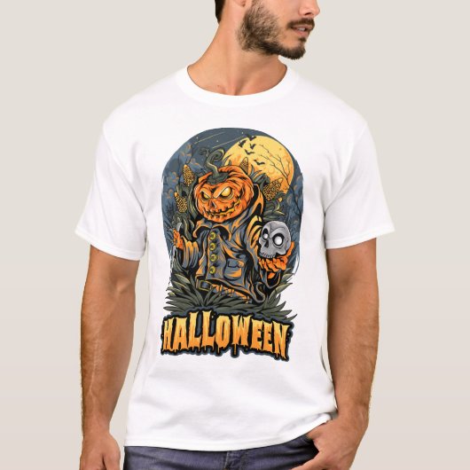 Gruseliges Halloween T-Shirt (Vorderseite)