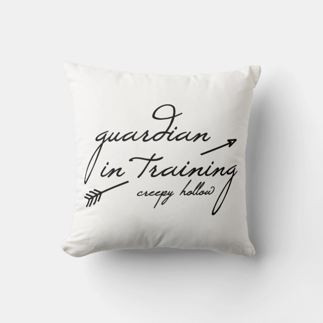 Gruseliges hohles "Wächter im Training" Kissen (Vorderseite)