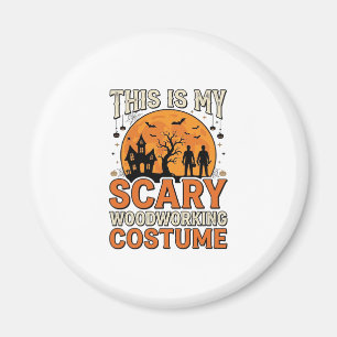 Gruseliges Holzbearbeitungs-Kostüm Halloween Vinta Magnet