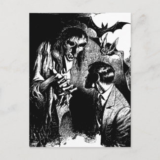 Gruseliges Horror-Kreatur-Albtraum Postkarte