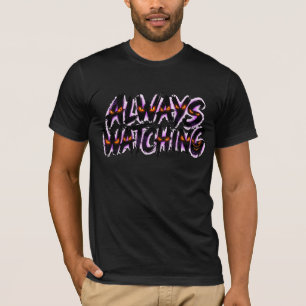 Gruseliges 'Immer Beobachtend' Halloween Grafik-T- T-Shirt
