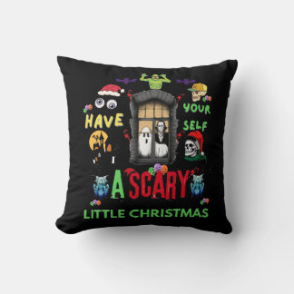 Gruseliges kleines Weihnachts-Horror-Feiertags-Des Kissen