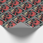 Gruseliges Krampus Geschenkpapier (Ecke)