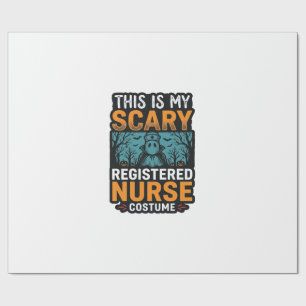 Gruseliges Krankenschwester-Kostüm Halloween-Shirt Geschenkpapier