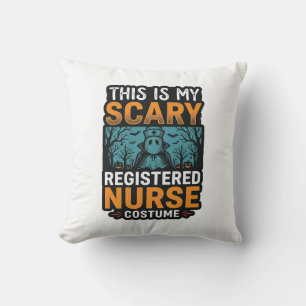 Gruseliges Krankenschwester-Kostüm Halloween-Shirt Kissen