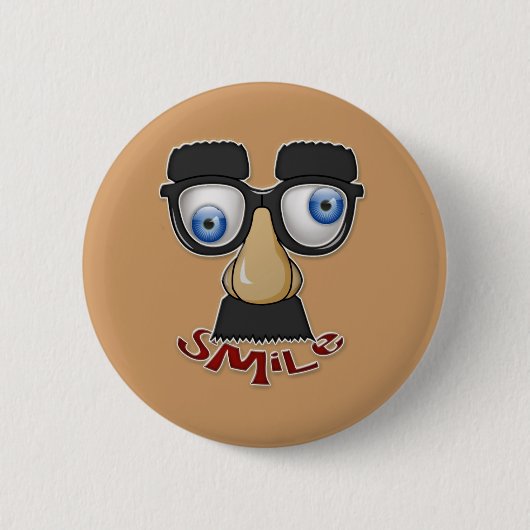 gruseliges Lächeln Button (Vorderseite)