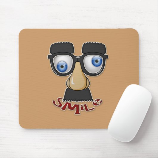 gruseliges Lächeln Mousepad (Mit Mouse)