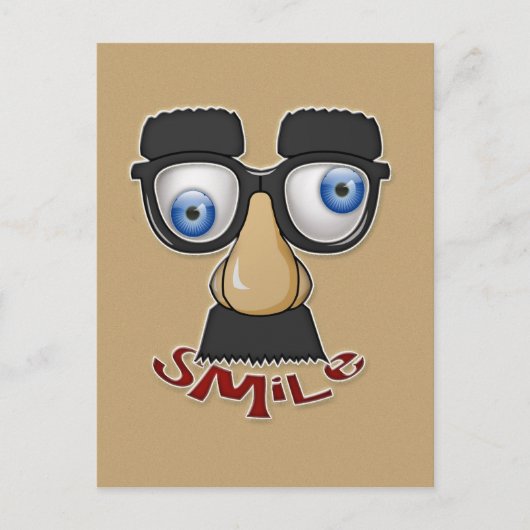 gruseliges Lächeln Postkarte (Vorderseite)