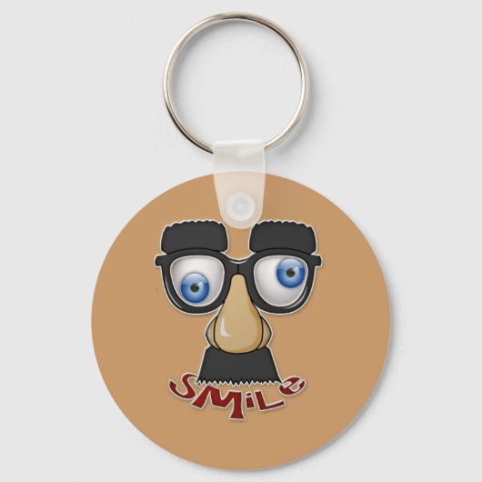 gruseliges Lächeln Schlüsselanhänger (Vorderseite)