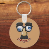 gruseliges Lächeln Schlüsselanhänger (Vorderseite)