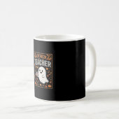 Gruseliges Lehrer Halloween-Geist-Design_1 Kaffeetasse (VorderseiteRechts)
