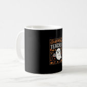 Gruseliges Lehrer Halloween-Geist-Design_1 Kaffeetasse (Vorderseite Links)
