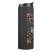 Gruseliges Lehrer Halloween T-Shirt Thermosbecher (Nach links gedreht)