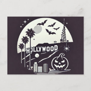 Gruseliges Los Angeles Halloween Feiertagspostkarte