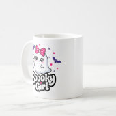 Gruseliges Mädchen Kaffeetasse (Vorderseite Links)