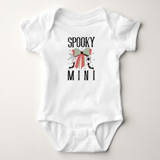 gruseliges Mini-Halloween-Matching  Baby Strampler (Vorderseite)
