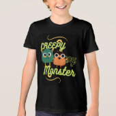 gruseliges Monster T-Shirt Tri-Blend Shirt (Vorderseite)