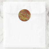 gruseliges Muster Runder Aufkleber (Tasche)