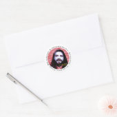 Gruseliges Papier Runder Aufkleber (Umschlag)