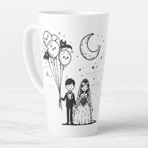 Gruseliges Pärchen Milchtasse