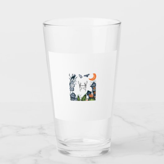 Gruseliges Party-Frame-T-Shirt Glas (Vorderseite)