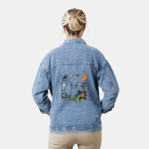 Gruseliges Party Frame T-Shirt Jeansjacke