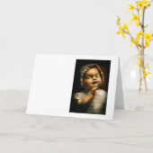 Gruseliges - Puppe - gekommenes Spiel mit mir Karte (Gelbe Blume)