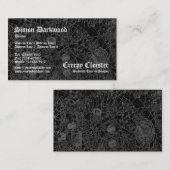 Gruseliges Schwarzes des Kloster-01 - Abstact Tex Visitenkarte (Vorne/Hinten)