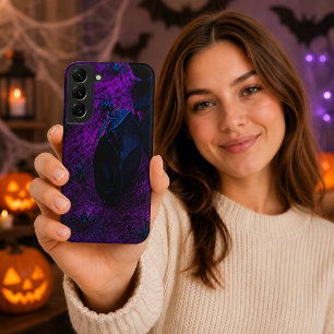 Gruseliges schwarzes Material Rose, schwarze Spinn Samsung Galaxy Hülle