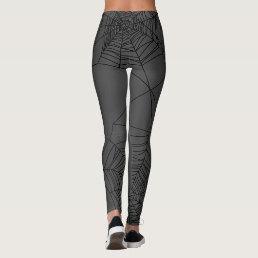 Gruseliges Spiderweb Leggings (Rückseite)